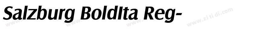 Salzburg BoldIta Reg字体转换